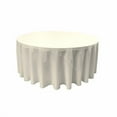 thumbnail image 2 of LA Linen TCpop120R-IvoryP25 Polyester Poplin Tablecloth, Ivory - 120 in. Round, 2 of 3