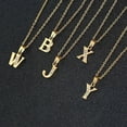 thumbnail image 2 of Titanium Steel Inlaid With Diamonds Vacuum Electroplating 26 Letters Lucky Pendant Clavicle Chain Creative Gift Jewelry, 2 of 4
