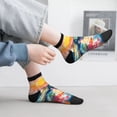 thumbnail image 2 of Pofeuu Colorful Fishing Boats Print 30cm Socks, Adult Running Hiking Socks for Youth and Adult, 2 of 7