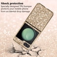 thumbnail image 4 of Compatible with Samsung Galaxy Z Flip 5 Case Glitter Bling Samsung Z Flip 5 Phone Case for Girls Cute Bumper Shockproof Protective Cases (Gold), 4 of 14