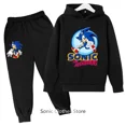 thumbnail image 4 of Ropa para bebé niño, ropa informal, conjunto de sudadera con capucha Sonic, camisetas para niño, pantalones, 2 piezas, ropa para niña, chándal de moda para niño, 4 of 5