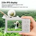 thumbnail image 5 of M Buder 4K 48MP Digital Camera 2.8 inches / 7.1 cm IPS Display 16X Zoom 1080P FHD Vlog Camera Autofocus Portable Camera for Kids Teens Black[cite: 1], 5 of 9