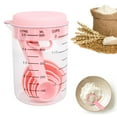 thumbnail image 2 of 7 Piece Plastic Measuring Cups And Spoons Set With Clear Markings 500ml Capacity Ideal For Baking And Measuring Flour And Other Ingredients In The Kitchen, 2 of 9