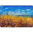 thumbnail image 2 of Oil Painting Beautiful Seascape Wheat Field Area Rug 48"x63" Indoor Decorative Floor Carpet Nursery Rugs Non-Slip Mat for Living Room Entryway Bedroom Decor Kid Playing om, 2 of 7