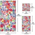 thumbnail image 3 of Dreamtimes Herb and Wildflower Bath Towel Set of 3, Absorbent Soft Bathroom Towel with Hand Towel & Washcloth for Hotel, Beach, Gym and Spa, 3 of 7