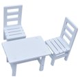 thumbnail image 1 of Koszal Dollhouse Real-like Scenery Accessory Wooden Mini Dining Table Chair Model Set Decoration for Playing, 1 of 7