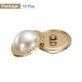 thumbnail image 3 of Uxcell 10 piezas de botones de costura de metal dorado perla 40L de 25 mm, 3 of 7