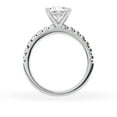 thumbnail image 3 of Unique Moments 2 Ct Diamond Solitaire With Accents Princess Engagement Ring 14K White Gold, 3 of 6