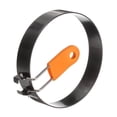 thumbnail image 3 of Uxcell 2Pcs Anillos para Huevo 4" Acero Inoxidable Antiadherente Anillo de Cocina para Pancakes con Mango de Silicona para Freír Huevos Sándwiches Tortillas Desayuno, 3 of 7