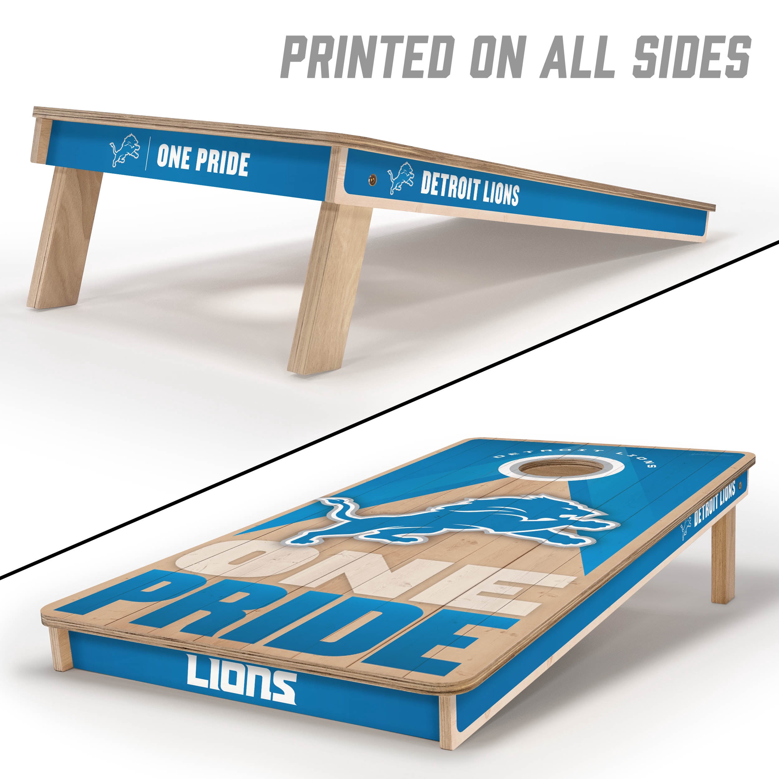 YouTheFan NFL Detroit Lions 2x4 Slogan Series Cornhole