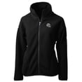 thumbnail image 2 of Women's Cutter & Buck  Black Las Vegas Raiders Helmet Logo Cascade Eco Sherpa Full-Zip Fleece Jacket, 2 of 3