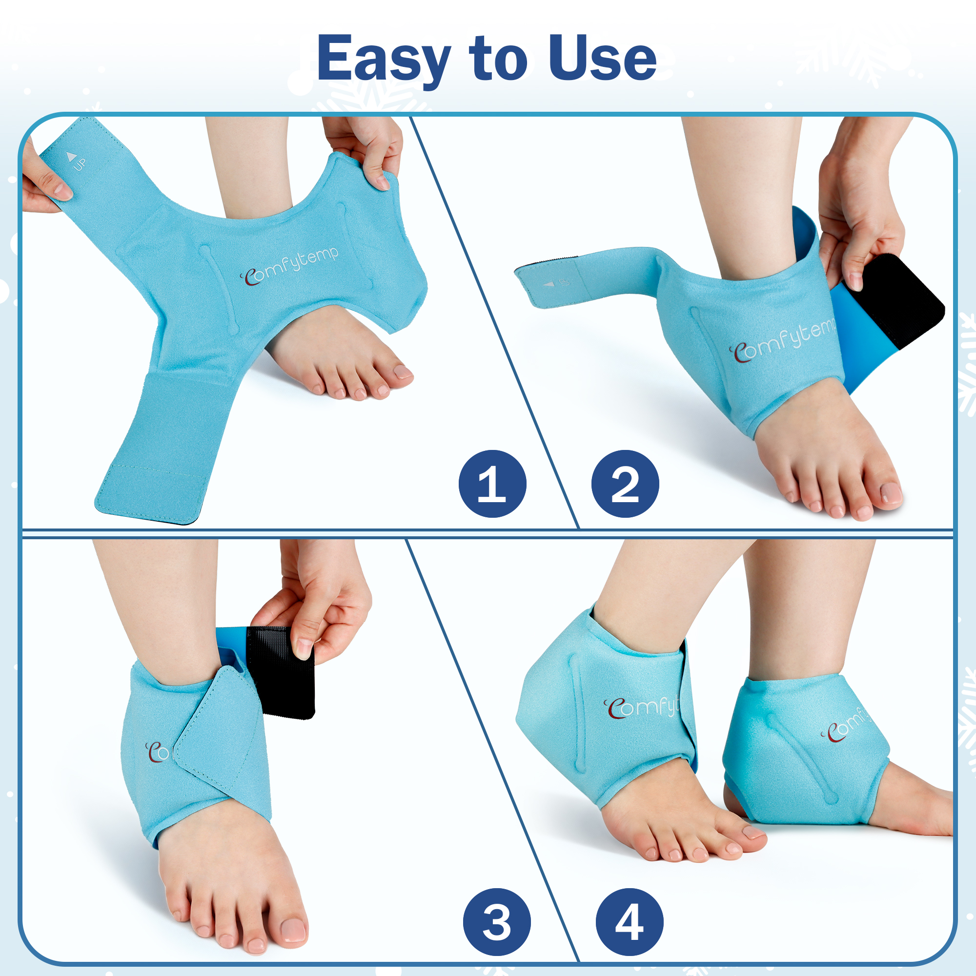 Comfytemp Ankle Ice Pack Wrap - 2 Pack photo 7