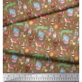 thumbnail image 3 of Soimoi Polyester Crepe Fabric Balloon & Cute Animals Kids Print Sewing Fabric Yard 42 Inch Wide, 3 of 3