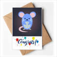 thumbnail image 1 of Ratón de dibujo animado Sobre de la Carta de felicitación de la tarjeta de matrimonio, 1 of 4
