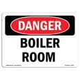 thumbnail image 1 of SignMission OS-DS-A-1218-L-1049 12 x 18 Po Signe de Danger OSHA - Chaufferie, 1 of 1