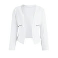 thumbnail image 3 of Vedolay Women's Tops Suit Jackets for Women Blazer for Work Coat Business Casual Slim Fit Formal Ladies Jacket,White XL, 3 of 5