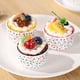 thumbnail image 5 of Cabilock 100 vasos de papel desechables con lunares para postres, ideales para helados, tartas y helados., 5 of 7