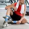thumbnail image 6 of Mens Crew Socks Womens Flag Of Argentina Workout Training Athletic Socks, 6 of 7