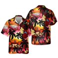 thumbnail image 4 of Camisas estampadas con cocoteros de playa hawaianas para hombres, ropa informal para la playa hawaiana, blusas Y2k de manga corta para vacaciones para hombres, 4 of 4