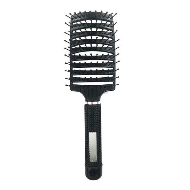 Cepillos para el cabello con masaje para desenredar, cepillos para el cabello con ventilación curva, peine para el cabello con ventilación, herramientas de peinado para peluquería y peluquería para