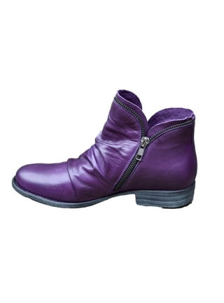 Womens Booties in Womens Shoes Purple Walmart