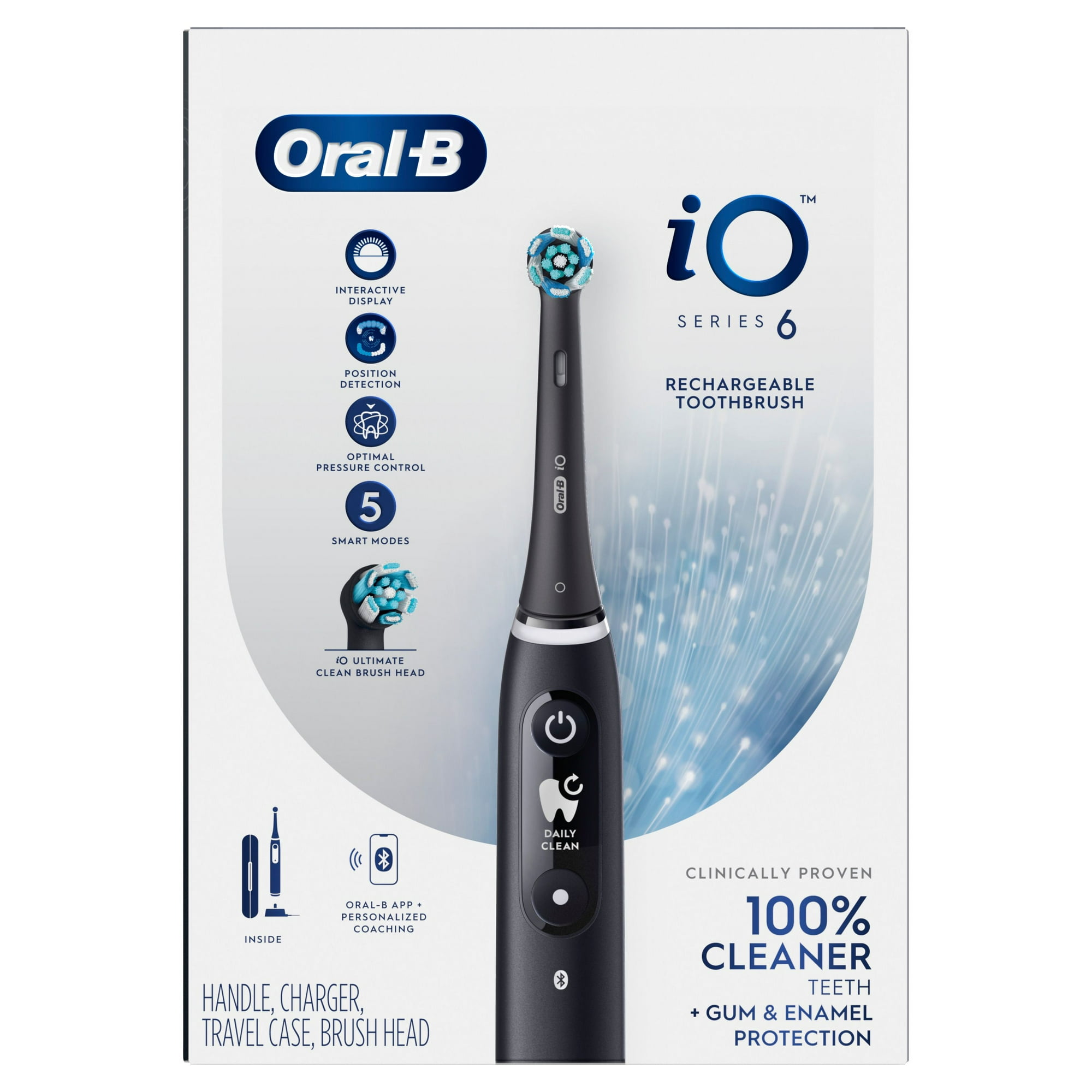 Oral-B iO Series 6 Electric Toothbrush with (1) Brush Head, Black