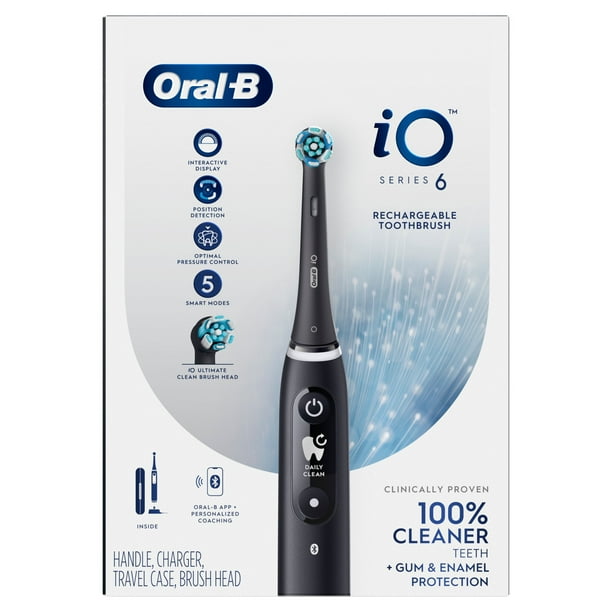 【新品】Oral-B iO Series 6s ブラックラバーモデル Oral-B iO Series 6 Electric Toothbrush with Brush Head, Black Lava