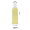 thumbnail image 5 of Weloille Transparent Plastic Squirt Condiment Bottles with Mark for Ketchup Dressing Mustard Olive Oil 500ml, 5 of 5