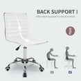 thumbnail image 4 of JUMMICO Office Chair Mid Back Task Chair Adjustable Home Computer Executive Desk Chair with 360° Swivel (White), 4 of 7