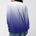 thumbnail image 4 of tklpehg Gradient Color Long Sleeve Shirts for Women Fall Tops Fashion Round Neck Casual Dressy Blouses Lightweight Loose Pullover(V03_ Blue,M), 4 of 6
