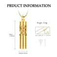 thumbnail image 2 of Hollow Cylinder Urn Necklace for Ashes Vial Cremation Jewelry for Women Men Memorial Keepsake Locket Necklace, 2 of 6