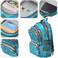 thumbnail image 4 of Excavator and Crane Blue Pattern Cute School Backpack Bag with Padded Back and Adjustable Shoulder Straps 16.9 X 12.6 X 5.9 Inches, 4 of 5