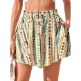 thumbnail image 4 of Women's Ruffle Wide Leg Flowy Clothes High Waist Shorts for Casual Beach Color 9 XL, 4 of 10