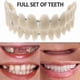 thumbnail image 1 of Smile Snap On False Teeth Upper Lower Dental Veneers Dentures Tooth Cover Setyj51-3, 1 of 5
