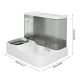 thumbnail image 3 of Pet Automatic Feeder + Waterer Container Bowl Anti-Leak Water Fountain 2 in 1 Pet Tableware Dog Water Feeder, 3 of 8