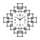 thumbnail image 1 of Reloj de pared acrílico, arte mural, sencillo, elegante, único, negro, silencioso, moderno para estudio 30 centímetros, 1 of 9