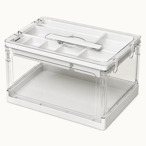 Craft Organizers and Storage with Tray Craft Storage Box