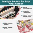 thumbnail image 3 of FORMRS Tote Bag for Women Quilted Large Capacity Travel Work Carry On Shoulder Handbag, Red Lobster, 3 of 7