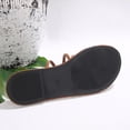 thumbnail image 5 of Agkizg Womens Indoor Outdoor Slides, Beach Walking Sandals, Round Open Toe Solid Color Flip-Flops Plus Size Flat Thong Sandals Casual Indoor Outdoor Daily Slippers, 5 of 7
