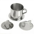 thumbnail image 1 of Stainless Steel Vietnamese Coffee Drip Press Maker Single Cup For Office, 1 of 3
