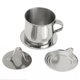 thumbnail image 1 of Cafetera vietnamita de acero inoxidable con prensa de goteo para una sola taza para oficina, 1 of 3