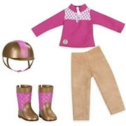 Glitter Girls by Battat - Ride & Shine Deluxe Equestrian Outfit - 14" Doll Clothes & Accessories For Girls Age 3 & Up - Childrens Toys , Pink