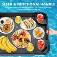 thumbnail image 5 of INTER HUT Floating Tray for Pool, Wicker Floating Serving Tray, Drink Tray, Snack Tray for Swimming Pool Floats, Gray, 5 of 9