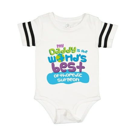 

Inktastic My Daddy is the World’s Best Orthopedic Surgeon Gift Baby Boy or Baby Girl Bodysuit