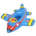 thumbnail image 4 of 2024，Inflatable Airplane Swimming Ring Inflated Plane Swim Float Seat with Steering Wheel for Kids Blue, 4 of 5