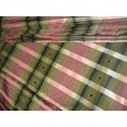 thumbnail image 3 of Shades of green,pink and yellow colour gorgeous plaids~SILK TAFFETA FABRIC 54quot; wide, 3 of 4