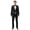 blank, variant on Beauty-Emily Men's 2-Piece Rhinestone Peak Lapel Suit – One-Button Blazer & Pants Set, Slim Fit Tuxedo for Wedding, Prom & Party
