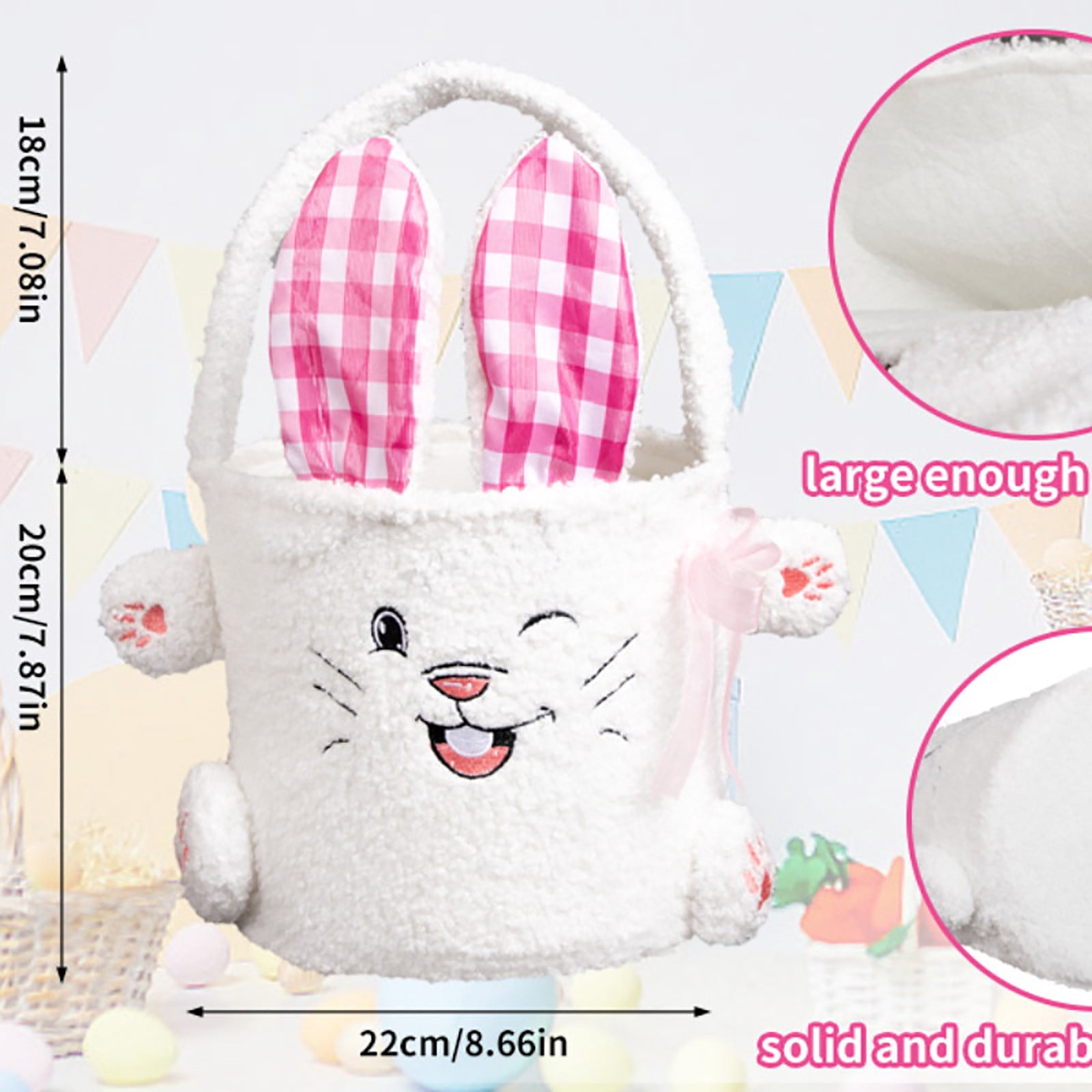 Easter Decoration Easter Bunny Candy Bag Storage Basket