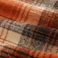 thumbnail image 3 of Cyglowse Womens Wool Plaid Mini Skirt Fall Winter High Waisted Bodycon Pencil Skirt Orange L, 3 of 4