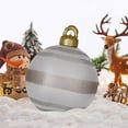 thumbnail image 5 of Inflatable Christmas Ball 23.62in Outdoor Christmas Decoration 23.62inch Pvc Outdoor Christmas Inflatable Decorated Ball Oversized Hanging Christmas Balls for Xmas Lawn Yard Porch Indoor Decor, 5 of 6